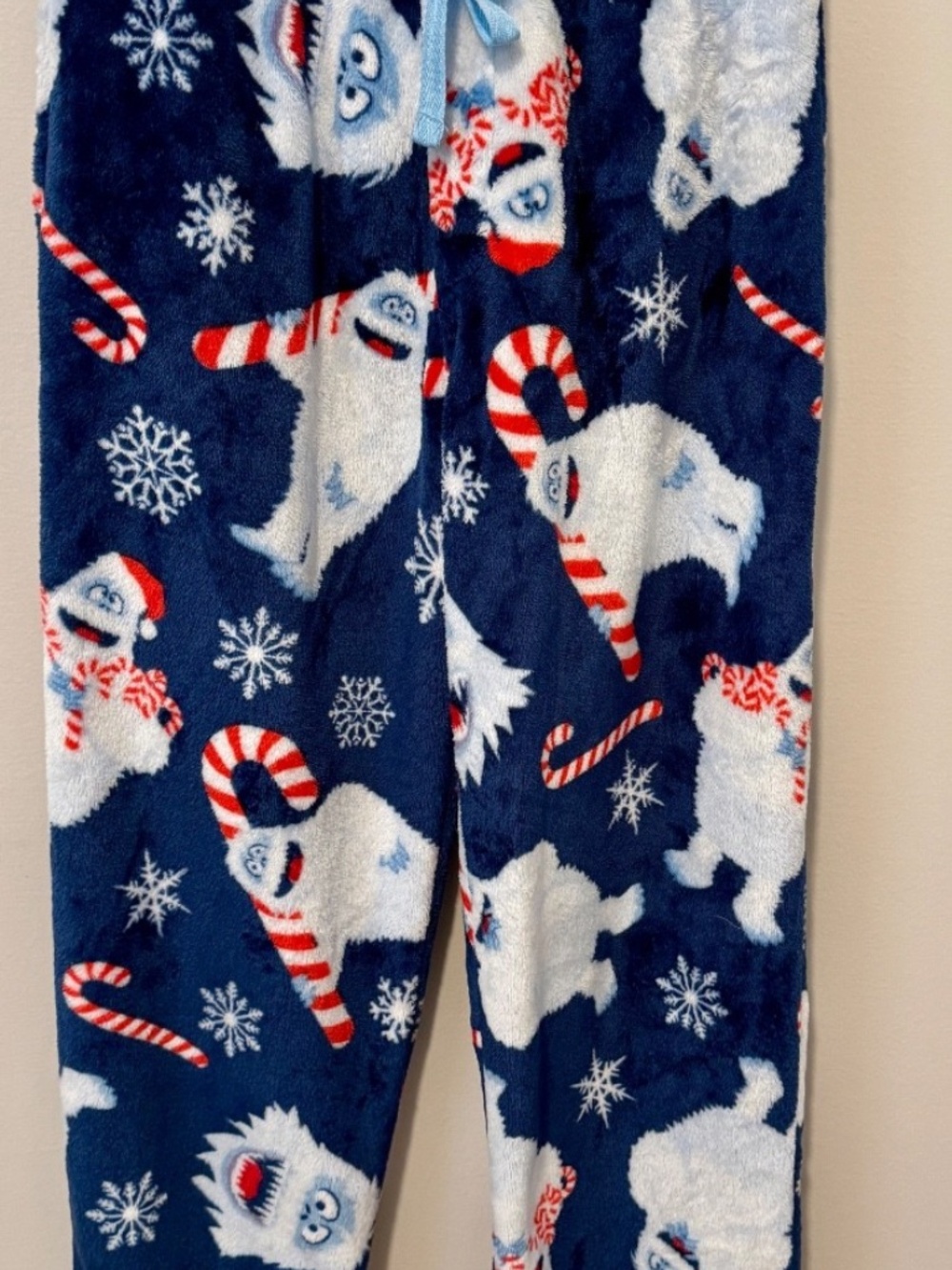Rudolph the Red Nosed Reindeer Bumble Candy Cane Fleece Pajama Pants Size Small